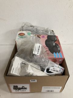 BOX OF ASSORTED ITEMS INC USB HAND VENTILATOR