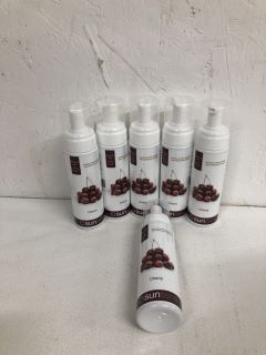 6 X SUNTANA CHERRY TANNING MOUSSE ENRICHED WITH EXOTIC PLANT EXTRACTS