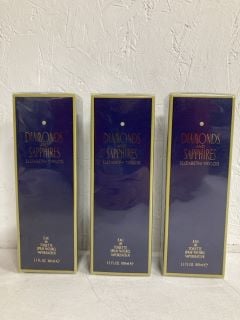 3 X DIAMONDS AND SAPPHIRES ELIZABETH TAYLOR EAU DE TOILETTE