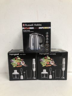 3 X KITCHEN ITEMS INC RUSSELL HOBBS KETTLE