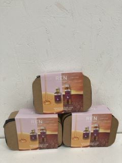 3 X REN CLEAN SKINCARE MOROCCAN ROSE OTTO BLISSFUL BATH DUO