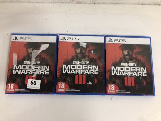 3 X CALL OF DUTY MODERN WARFARE III FOR PS5 (18+ ID REQUIRED)