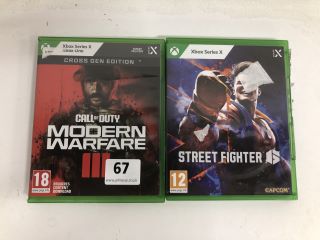 2 X VIDEO GAMES INC CALL OF DUTY MODERN WARFARE III FOR XBOX (18+ ID REQUIRED)