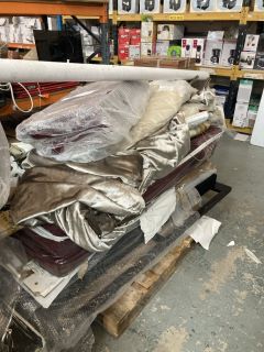 PALLET OF ASSORTED ITEMS INC HEAVY CURTAINS