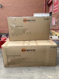 BARGAINIA 3 SEAT CORNER SOFA AND TABLE SET