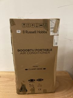 RUSSELL HOBBS 9000BTU PORTABLE AIR CONDITIONER MODEL NO: RHPAC4002