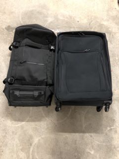 2 X JOHN LEWIS & PARTNERS BLACK SUITCASE