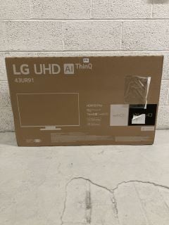 LG UHD AI THINQ 43" TV MODEL NO: 43UR91 (SEALED)