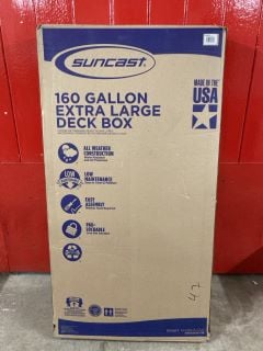 SUNCAST 160 GALLON EXTRA LARGE DECK STORAGE BOX