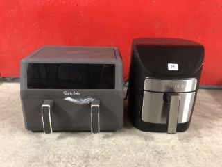 2 X AIR FRYERS INC GOURMIA SINGLE BASKET AIR FRYER