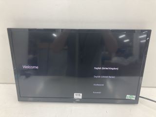 JVC 24" TV MODEL: LT-24CA120 (SCRATCH ON SCREEN, NO STAND, NO REMOTE, NO BOX)