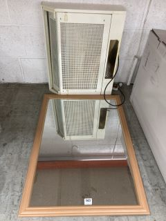 BAUMATIC COOKER HOOD AND A FRAMED WALL MIRROR