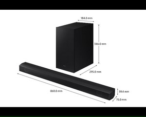 SAMSUNG HW-B530 SOUNDBAR & SUBWOOFER (WITH REMOTE)