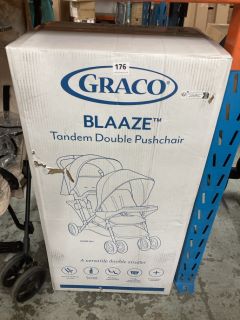 GRACO BLAAZE TANDEM DOUBLE PUSHCHAIR (SEALED)