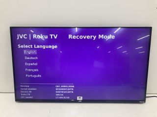 JVC 40" TV MODEL: LT-40CR330 (NO STAND, NO REMOTE, NO BOX)