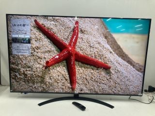 LG 65" TV MODEL: 65UT81006 (LINE ON SCREEN, WITH REMOTE, WITH STAND, WITH BOX) RRP: £599