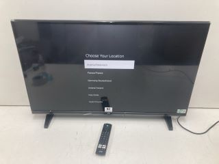 JVC 32" TV MODEL: LT-32CF230 (CASE DAMAGE, WITH STAND, WITH REMOTE, WITH BOX)