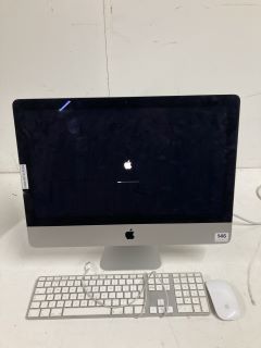 APPLE IMAC A1418 INTEL CORE I5 WITH KEYBOARD AND MOUSE (DAMAGED)