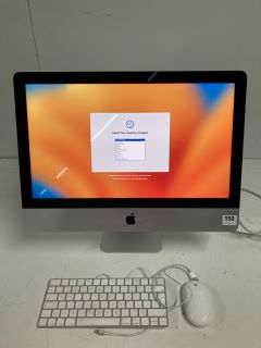 APPLE IMAC A1418 INTEL CORE I5 WITH KEYBOARD AND MOUSE