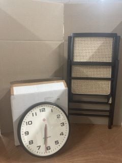 QTY OF ITEMS INC CLOCK AND CHAIR