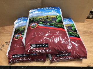 3 X ARKWRIGHTS COMPLETE WITH BEEF DOG FOOD 15KG PER BAG