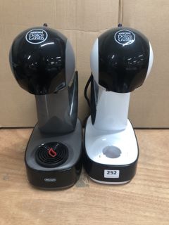 2 X DELONGHI NESCAFE DOLCE GUSTO COFFEE MACHINE