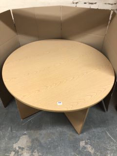 CIRCULAR WOODEN OFFICE TABLE