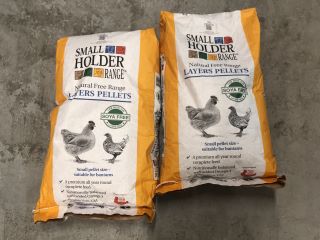 2 X 20KG SMALLHOLDER LAYERS PELLETS