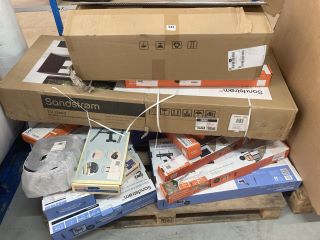 PALLET OF ITEMS INC TV BRACKETS