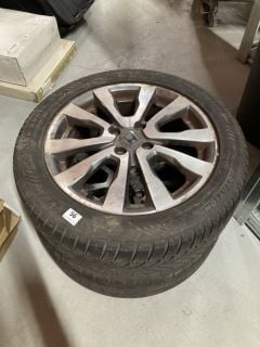 2 X ASSORTED HONDA CAR TIRES WITH RIMS