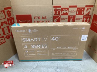 HISENSE 40" SMART TV SERIES 4 404KTUK RRP: £229