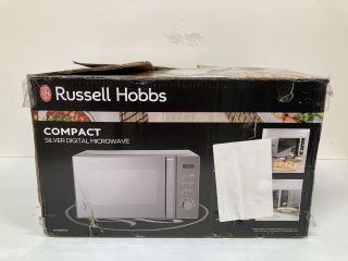 RUSSELL HOBBS COMPACT SILVER DIGITAL MICROWAVE