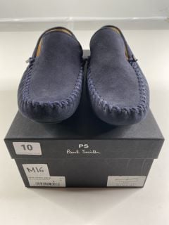 PAUL SMITH MEN'S SHOE DUSTIN DARK NAVY. SIZE: 8, MADE FROM: 100% COW LEATHER UPPER/RUBBER SOLE. RRP: £150