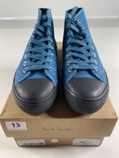 PAUL SMITH WOMEN'S SHOE CARVER PETROL BLUE. SIZE: 40, MADE FROM: 100% COW LEATHER UPPER/RUBBER SOLE. RRP: £195