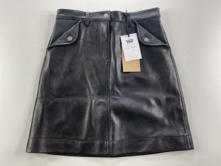 PAUL SMITH WOMEN'S SKIRT LEATHER. SIZE: 40, MADE FROM: 100% LAMB LEATHER. RRP: £330