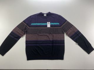 PAUL SMITH GENT'S PULLOVER CREW NECK. SIZE: XL, MADE FROM: 97% WOOL 3% VISCOSE. RRP: £230