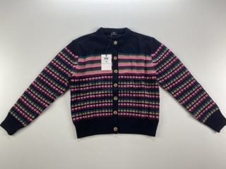 PAUL SMITH WOMEN'S KNITTED CARDIGAN. SIZE: L, MADE FROM: 80 WOOL 20 POLYAMIDE. RRP: £185