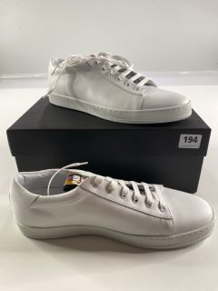 PAUL SMITH MEN'S SHOE HASSLER WHITE ARTIST STRP TNG. SIZE: 10, MADE FROM: 100% CALF LEATHER UPPER/RUBBER SOLE. RRP: £325