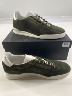 PAUL SMITH MEN'S SHOE ACHIRUS OLIVE GREEN. SIZE: 11, MADE FROM: 100% COW LEATHER UPPER/RUBBER SOLE. RRP: £165