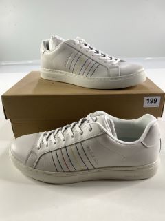 PAUL SMITH MEN'S SHOE REX WHITE. SIZE: 9, MADE FROM: 100% COW LEATHER UPPER/RUBBER SOLE. RRP: £160