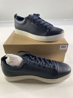 PAUL SMITH MEN'S SHOE LEE DARK NAVY. SIZE: 11, MADE FROM: 100% COW LEATHER UPPER/RUBBER SOLE. RRP: £150