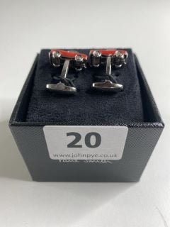 PAUL SMITH MEN'S CUFFLINK FIFTIES CAR. MADE FROM: 70 COPPER 30 ZINC WITH 100% ENAMEL PLATED. RRP: £100