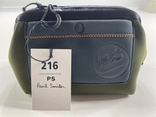 PAUL SMITH MEN'S BAG WASHBAG NEOPRENE. MADE FROM: 100% NEOPRENE WITH COW LEATHER TRIM. RRP: £110