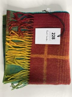 PAUL SMITH MEN'S SCARF ANDROMEDA. MADE FROM: 100% WOOL WOVEN. RRP: £110