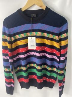 PAUL SMITH WOMEN'S KNITTED JUMPER. SIZE: XS, MADE FROM: 72 COTTON 28 WOOL. RRP: £190