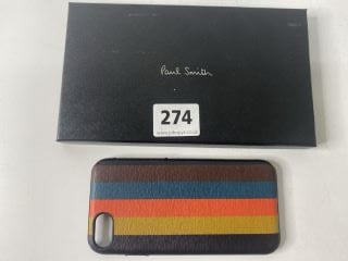 PAUL SMITH MEN'S CASE IPN 8 BRT STRP. MADE FROM: 50% PC 50% CALF LEATHER. RRP: £65