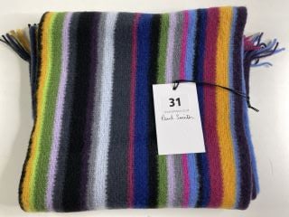 PAUL SMITH MEN'S SCARF ORION STRP. MADE FROM: 100% WOOL KNITTED. RRP: £85