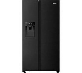 HISENSE FREESTANDING AMERICAN-STYLE FRIDGE FREEZER - 178.6 X 91 X 68.9CM - MODEL NUMBER RS694N4TFE- RRP £899 (JOHN PYE WHITEGOODS CONDITION REPORT: UNIT POWERED UP, NO ERROR CODE APPARENT, FRONT FASC