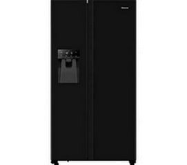 HISENSE PUREFLAT FREESTANDING AMERICAN-STYLE FRIDGE FREEZER - MODEL NUMBER RF694N4TBE - 178.6 X 91 X 68.9CM - RRP £849 (JOHN PYE WHITEGOODS CONDITION REPORT: UNIT POWERED UP, NO ERROR CODE APPARENT,