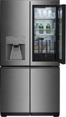 LG SIDE BY SIDE FREESTANDING AMERICAN STYLE FRIDGE FREEZER WITH KNOCK ON DISPLAY SCREEN & WATER/ICE DISPENSER - 179 X 75CM - MODEL NUMBER LSR100 - RRP £6089.99 (JOHN PYE WHITEGOODS CONDITION REPORT: